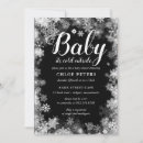 Search for traditional baby shower invitations Black and white