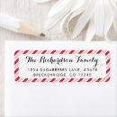 Search for red stripe return address labels Peppermint