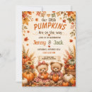 Search for teddy bear twin shower invitations Rustic