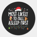 Search for asleep stickers Santa
