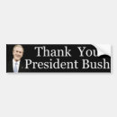 Search for bush bumper stickers Thank