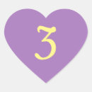 Search for three hearts stickers Purple