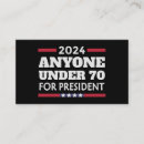 Search for president business cards Politics
