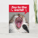 Search for funny music christmas cards Cat