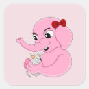 Search for cute cartoon elephant stickers Design