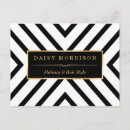 Search for black and white pattern postcards Gold