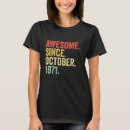 Search for awesome since 1971 tshirts Years