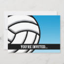 Search for volleyball invitations Blue