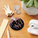 Search for decorated initials key rings Rose gold