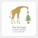 Search for animal address stickers Giraffe