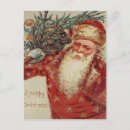 Search for vintage old world santa christmas cards Victorian