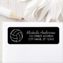 Search for volleyball return address labels Player