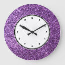 Search for purple glitter clocks Glamour