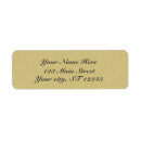 Search for gold damask return address labels Elegant