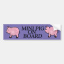 Search for mini bumper stickers Pig