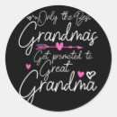 Search for promoted to grandma stickers Birthday