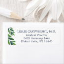 Search for green leaves return address labels Elegant