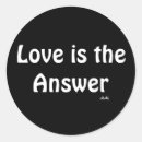 Search for answer stickers Love is the answer