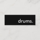 Search for drums business cards Percussion