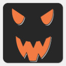 Search for scary pumpkin face stickers Trick or treat