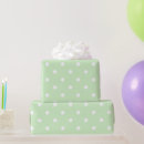 Search for green polka dot wrapping paper Green and white