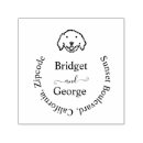 Search for circular address rubber stamps Curved