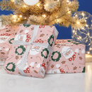 Search for cute santa wrapping paper Candy canes