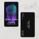 Search for private security business cards Fingerprint