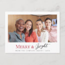 Search for business christmas postcards Merry and bright