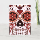 Search for day of the dead cards Floral skull