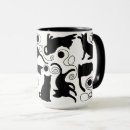 Search for black and white drawing mugs Kitty