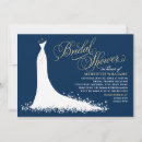 Search for dark bridal shower invitations Navy blue