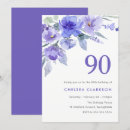 Search for purple 90th birthday invitations Party