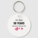 Search for 50th anniversary key rings Wife