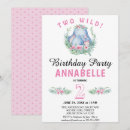 Search for two wild birthday invitations Elephant