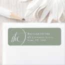 Search for italian return address labels Sage green