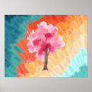 Search for watercolor cherry blossom art Tree