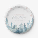 Search for pink winter wonderland baby shower Watercolor