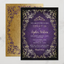 Search for vintage sweet 16 invitations Gold