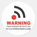 Search for alarming stickers Security