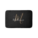 Search for black and gold bath mats White