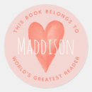 Search for heart bookplates Girly