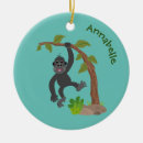Search for cute monkey christmas tree decorations Cartoon