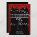 Search for red curtain invitations Elegant