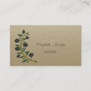 Search for olive branch business cards Rustic