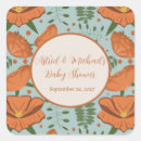 Search for orange poppies stickers Pattern