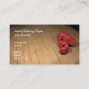 Search for boxing training business cards Sport