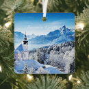 Search for winter scene christmas tree decorations Mountains