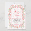 Search for pink rose baby shower invitations Roses