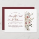 Search for burgundy and ivory wedding invitations Floral